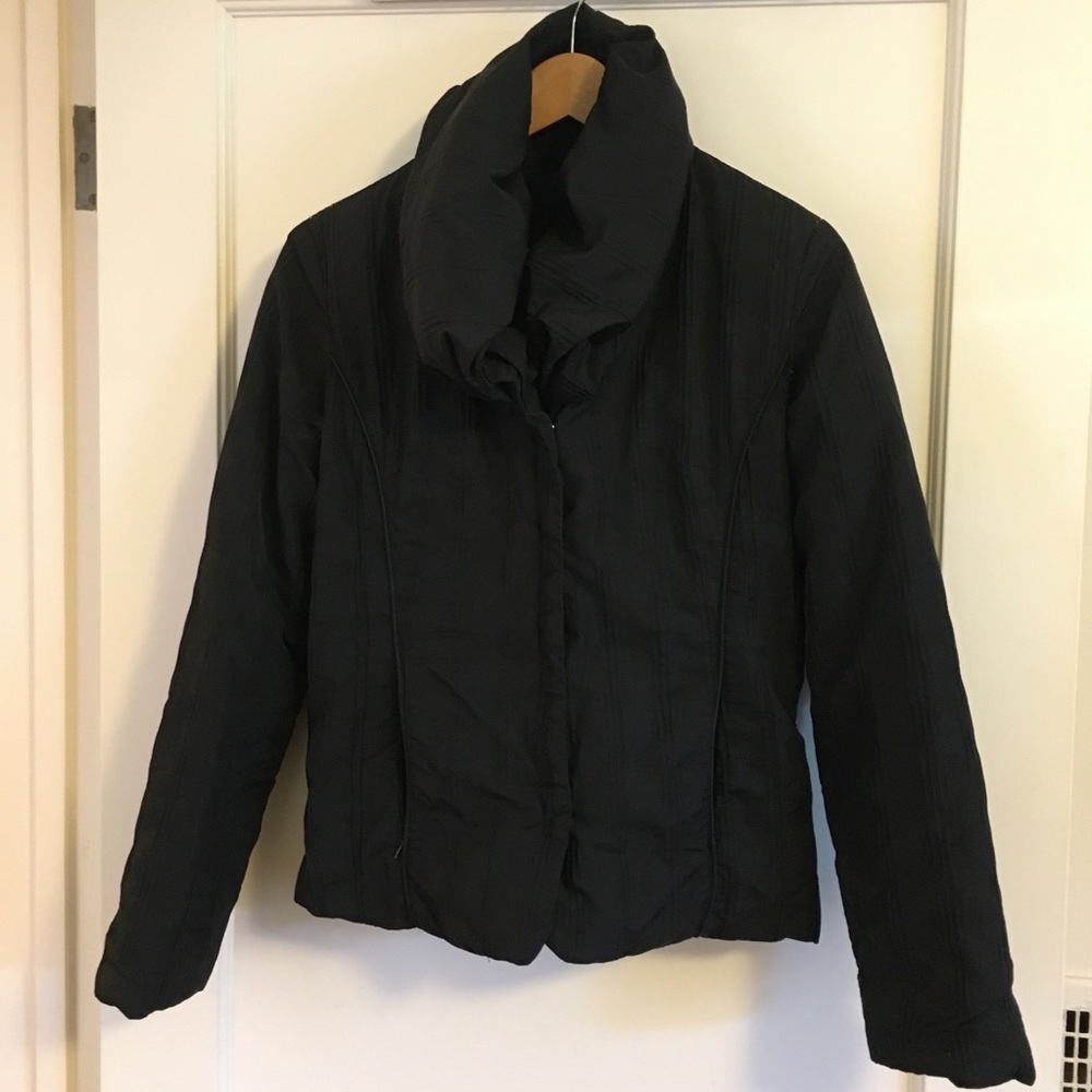 VIA SPIGA puffy collar jacket